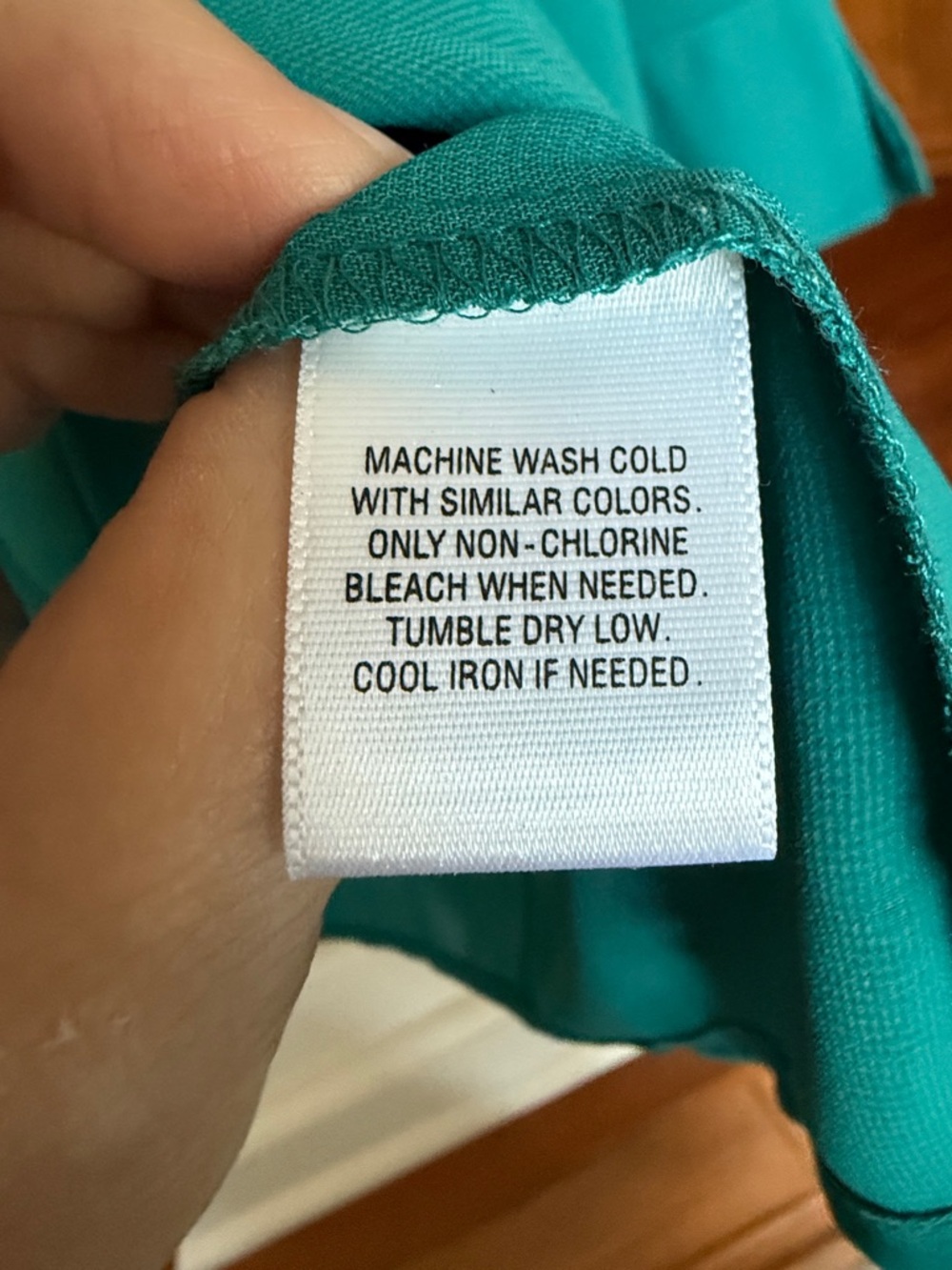 Covington NWT Women’s 20W 3/4 Notched Sleeve Teal Button-Front Blouse - Picture 4 of 12